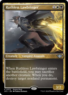 Ruthless Lawbringer card from Promo Pack: Outlaws of Thunder Junction
