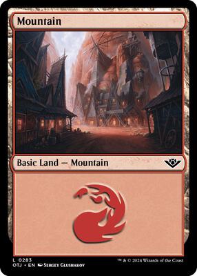 Mountain (0283) card from Outlaws of Thunder Junction