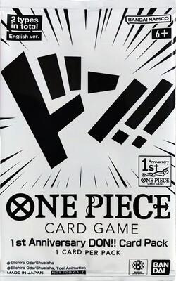 1st Anniversary DON!! Card Pack card from One Piece Promotion Cards