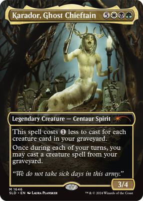 Karador, Ghost Chieftain card from Secret Lair Drop Series