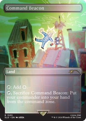 Command Beacon (Rainbow Foil) card from Secret Lair Drop Series