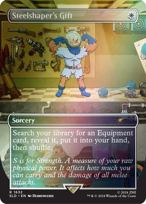 Steelshaper's Gift (Rainbow Foil) card from Secret Lair Drop Series