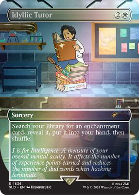 Idyllic Tutor (1636) (Rainbow Foil) card from Secret Lair Drop Series