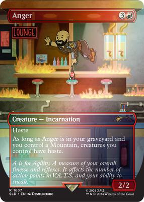 Anger (1637) (Rainbow Foil) card from Secret Lair Drop Series