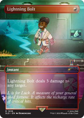 Lightning Bolt (1638) (Rainbow Foil) card from Secret Lair Drop Series