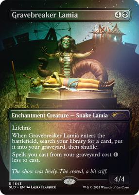 Gravebreaker Lamia (Rainbow Foil) card from Secret Lair Drop Series