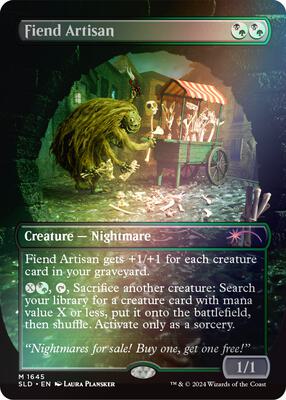 Fiend Artisan (Rainbow Foil) card from Secret Lair Drop Series