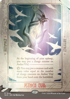 Aether Vial (Rainbow Foil) card from Secret Lair Drop Series
