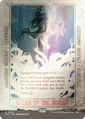 Sword of the Animist (Rainbow Foil) card from Secret Lair Drop Series