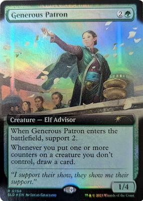 Generous Patron (Extended Art) card from Secret Lair Drop Series