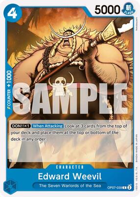 Edward Weevil card from 500 Years in the Future