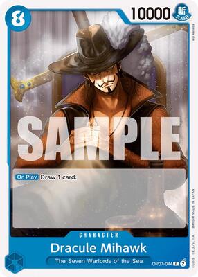 Dracule Mihawk card from 500 Years in the Future