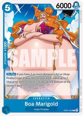 Boa Marigold card from 500 Years in the Future