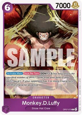 Monkey.D.Luffy (073) card from 500 Years in the Future
