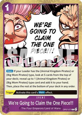 We're Going to Claim the One Piece!!! card from 500 Years in the Future