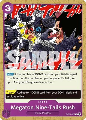 Megaton Nine-Tails Rush card from 500 Years in the Future