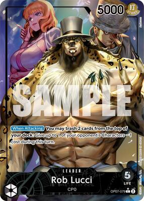 Rob Lucci (079) (Parallel) card from 500 Years in the Future