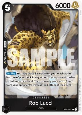 Rob Lucci (093) card from 500 Years in the Future