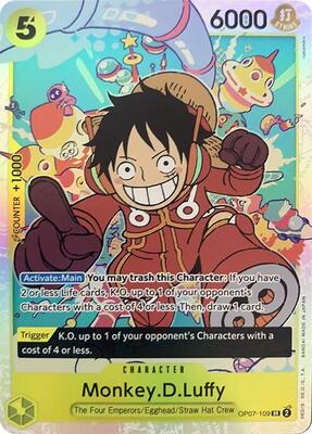 Monkey.D.Luffy (109) card from 500 Years in the Future