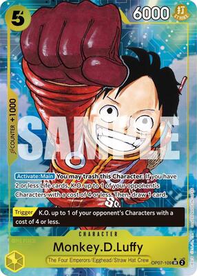 Monkey.D.Luffy (109) (Parallel) card from 500 Years in the Future