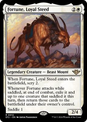Fortune, Loyal Steed card from Promo Pack: Outlaws of Thunder Junction