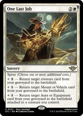 One Last Job card from Promo Pack: Outlaws of Thunder Junction