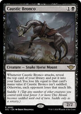 Caustic Bronco card from Promo Pack: Outlaws of Thunder Junction