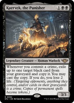 Kaervek, the Punisher card from Promo Pack: Outlaws of Thunder Junction