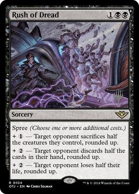 Rush of Dread card from Promo Pack: Outlaws of Thunder Junction