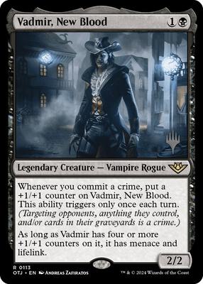 Vadmir, New Blood card from Promo Pack: Outlaws of Thunder Junction