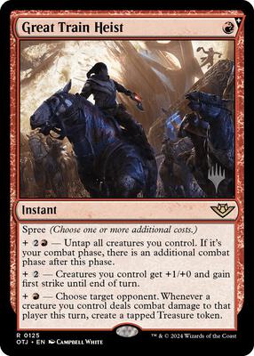 Great Train Heist card from Promo Pack: Outlaws of Thunder Junction