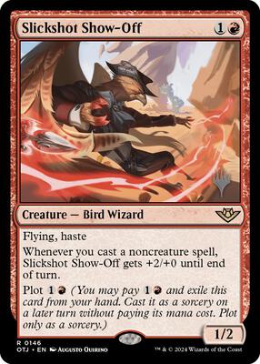 Slickshot Show-Off card from Promo Pack: Outlaws of Thunder Junction