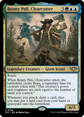 Bonny Pall, Clearcutter card from Promo Pack: Outlaws of Thunder Junction