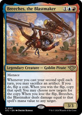 Breeches, the Blastmaker card from Promo Pack: Outlaws of Thunder Junction
