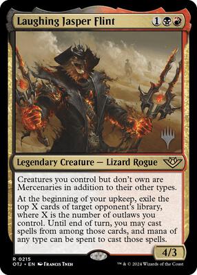 Laughing Jasper Flint card from Promo Pack: Outlaws of Thunder Junction