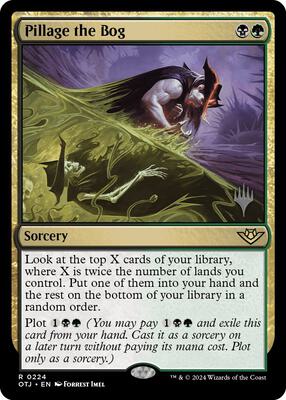 Pillage the Bog card from Promo Pack: Outlaws of Thunder Junction