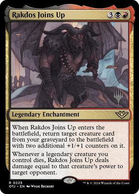 Rakdos Joins Up card from Promo Pack: Outlaws of Thunder Junction