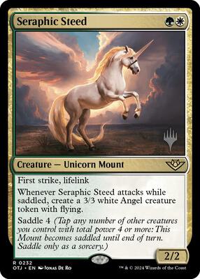 Seraphic Steed card from Promo Pack: Outlaws of Thunder Junction