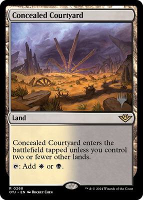 Concealed Courtyard card from Promo Pack: Outlaws of Thunder Junction
