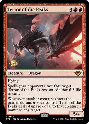 Terror of the Peaks (OTJ) card from Prerelease Cards