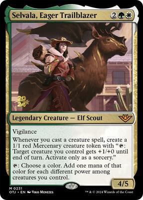 Selvala, Eager Trailblazer card from Prerelease Cards