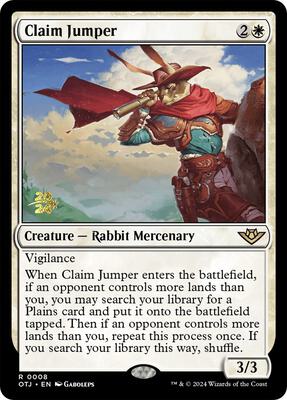 Claim Jumper card from Prerelease Cards