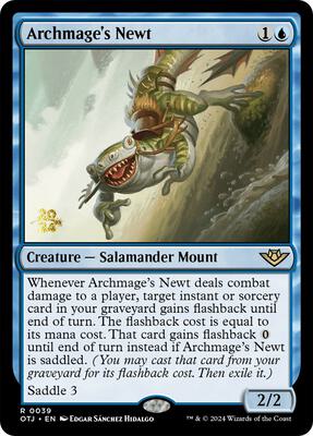 Archmage's Newt card from Prerelease Cards
