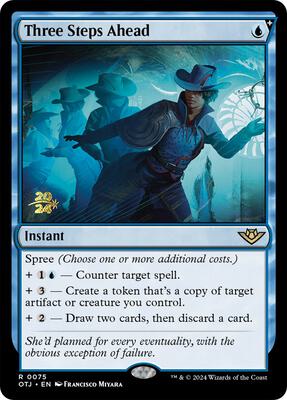 Three Steps Ahead card from Prerelease Cards