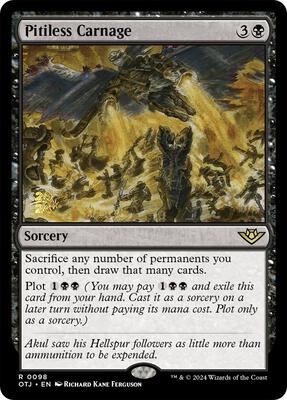 Pitiless Carnage card from Prerelease Cards