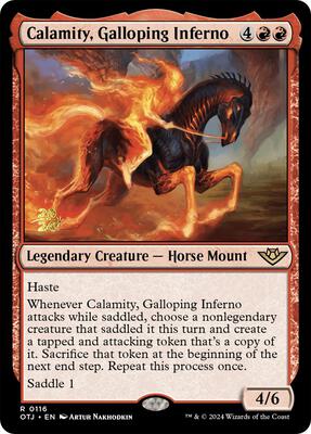 Calamity, Galloping Inferno card from Prerelease Cards