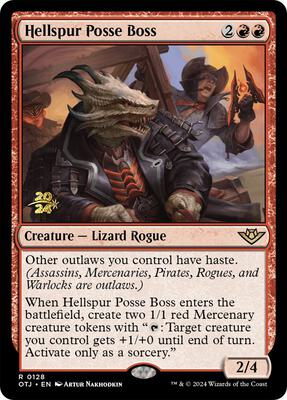 Hellspur Posse Boss card from Prerelease Cards