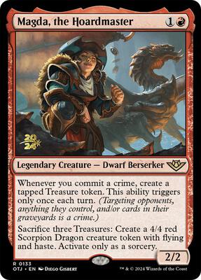 Magda, the Hoardmaster card from Prerelease Cards