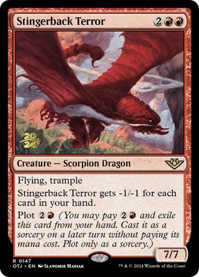 Stingerback Terror card from Prerelease Cards