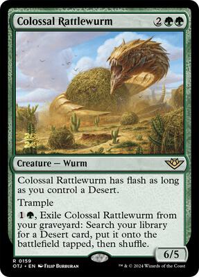 Colossal Rattlewurm card from Prerelease Cards